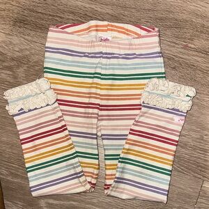 Ruffle Butts - Striped Multicolor Kid Leggings